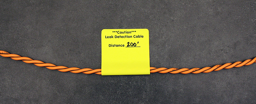 Sensing cable caution tags