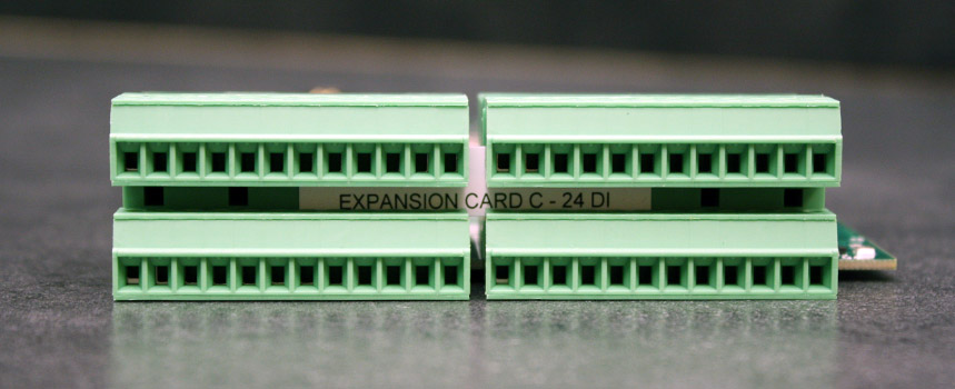 Expansion Card C terminal block connection - 24 digital inputs.